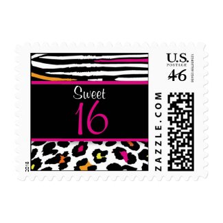 Sweet 16 Customizable Postage Stamp stamp