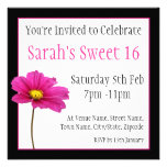 Sweet 16 Floral Invite