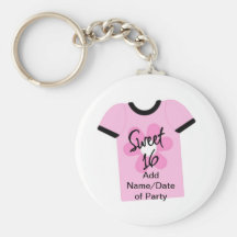 Sweet 16 Flower Power Favors,Gifts,Invites Keychain