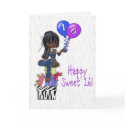 Sweet 16 Girl Dark cards
