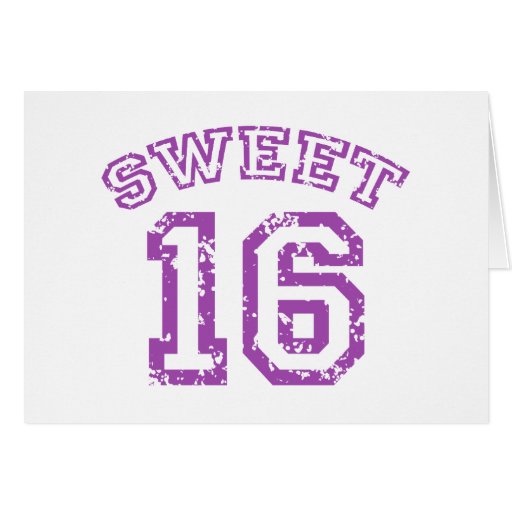 Sweet 16 greeting card