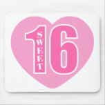 Sweet 16 (Heart) Mouse Mats