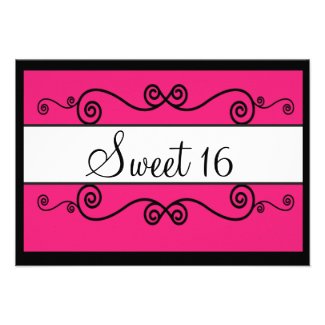 Sweet 16 Invitation