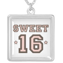 Sweet 16 Jersey Necklace