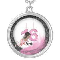bff, sweet 16, keepsake, necklace, birthday, school, party, high school, sixteen, sweet sixteen, Necklace with custom graphic design