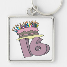 Sweet 16 key chains