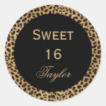Sweet 16 Leopard Sticker