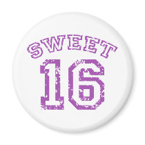 Sweet 16 refrigerator magnets