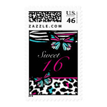 Sweet 16 Matching Butterfly Postage Stamp