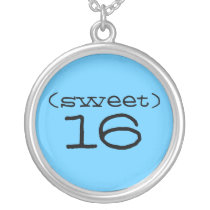 Sweet 16 Necklace in Turquoise and Black necklaces