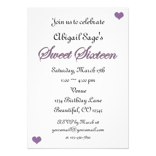 Sweet 16 Paris Eiffel Tower Birthday Invitation