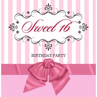 Sweet 16 - Personalized Birthday Party Invitations invitation