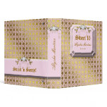 Sweet 16 Photo Album Lattice Leaves Pink Jewel Binder