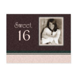 Sweet 16 Photo Invite postcards