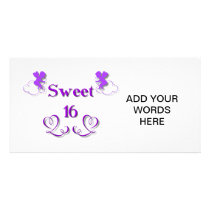 Sweet 16 photo greeting card