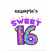 Sweet 16 Poster - create your own posters