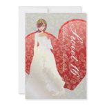 Sweet 16/ princess + heart damask personalized invites