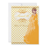 Sweet 16/ princess/polka dots custom invites