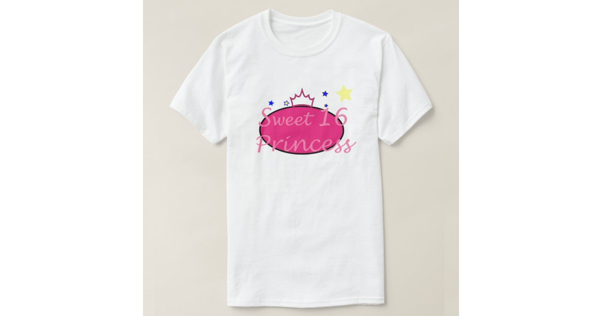 Sweet 16 Princess T Shirt Zazzle 7640