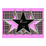 Sweet 16 Star Party Invitation
