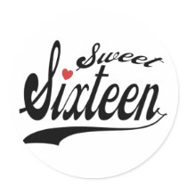 Sweet 16 sticker