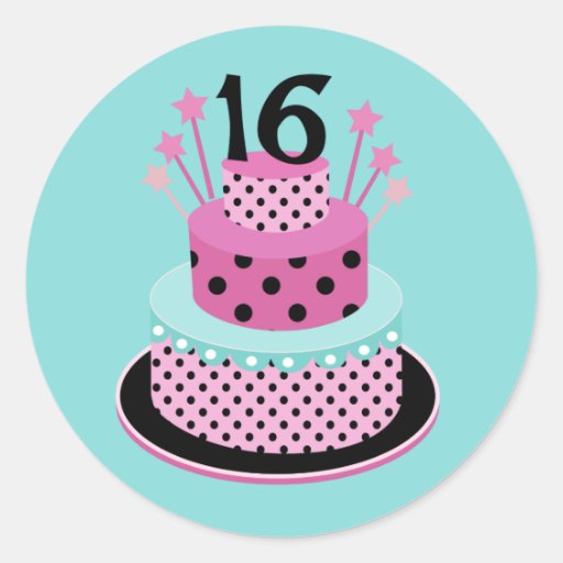 Sweet 16 Stickers Zazzle