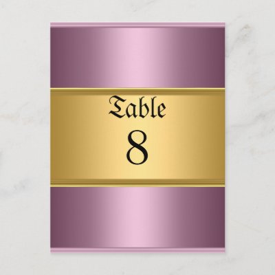 Pink Sweet 16 table Numbers wedding table numbers gold table numbers 