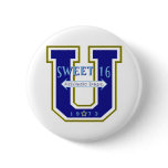 Sweet 16 University Athletic Department Pinback Buttons