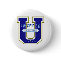 Sweet 16 University Athletic Department Pinback Buttons
