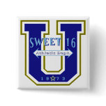 Sweet 16 University Athletic Department Pinback Buttons