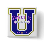Sweet 16 University Athletic Department Buttons