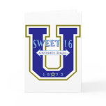 Sweet 16 University Athletic Department Card