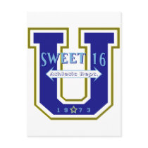 Sweet 16 University Athletic Department Post Card