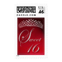 Sweet 16 with a tiara! stamp