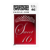 Sweet 16 with a tiara! postage by perfectpostage Sweet 16 with a tiara! postage