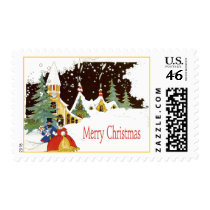 Sweet 1920s Snowy Victorian Christmas Village postage by lkranieri Sweet 1920s Snowy Victorian Christmas Village postage