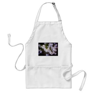 Sweet Alyssum Flowers in Grunge apron