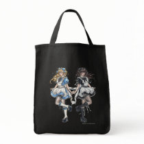 sweet, dark, alice, gothic, lolita, goth, wonderland, doll, twin, victorian, rococo, punk, emo, pinup, fairy, fantasy, fairytale, painting, illustration, art, zerick, delphine, levesque, demers, Bag with custom graphic design