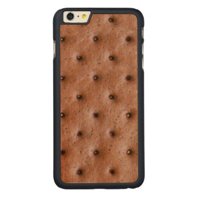 Sweet and Funny Ice Cream Sandwich Pattern Carved® Maple iPhone 6 Plus Case