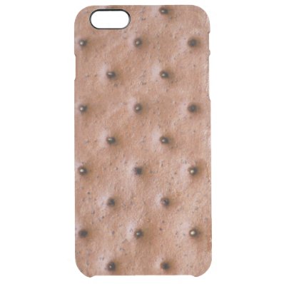 Sweet and Funny Ice Cream Sandwich Pattern Clear iPhone 6 Plus Case
