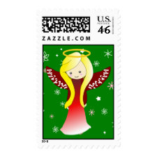 Cute and Sweet Angel Christmas Stamps