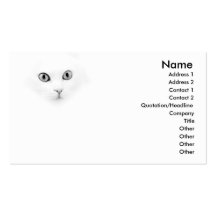 Sweet Angora Cat Business Card