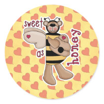 Sweet As Honey Bumble Bee Bear stickers