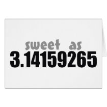 Sweet as Pi Greeting Cards