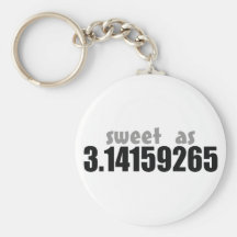 Sweet as Pi Key Chain