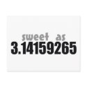 Sweet as Pi postcards