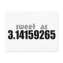 Sweet as Pi postcards