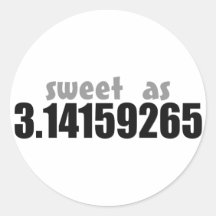 Sweet as Pi Sticker