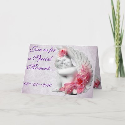 Sweet Baby Angel Customizable Postcard by MidnightDreamer