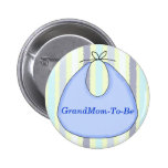 Sweet Baby Bib Shower Grandmother Pin Button